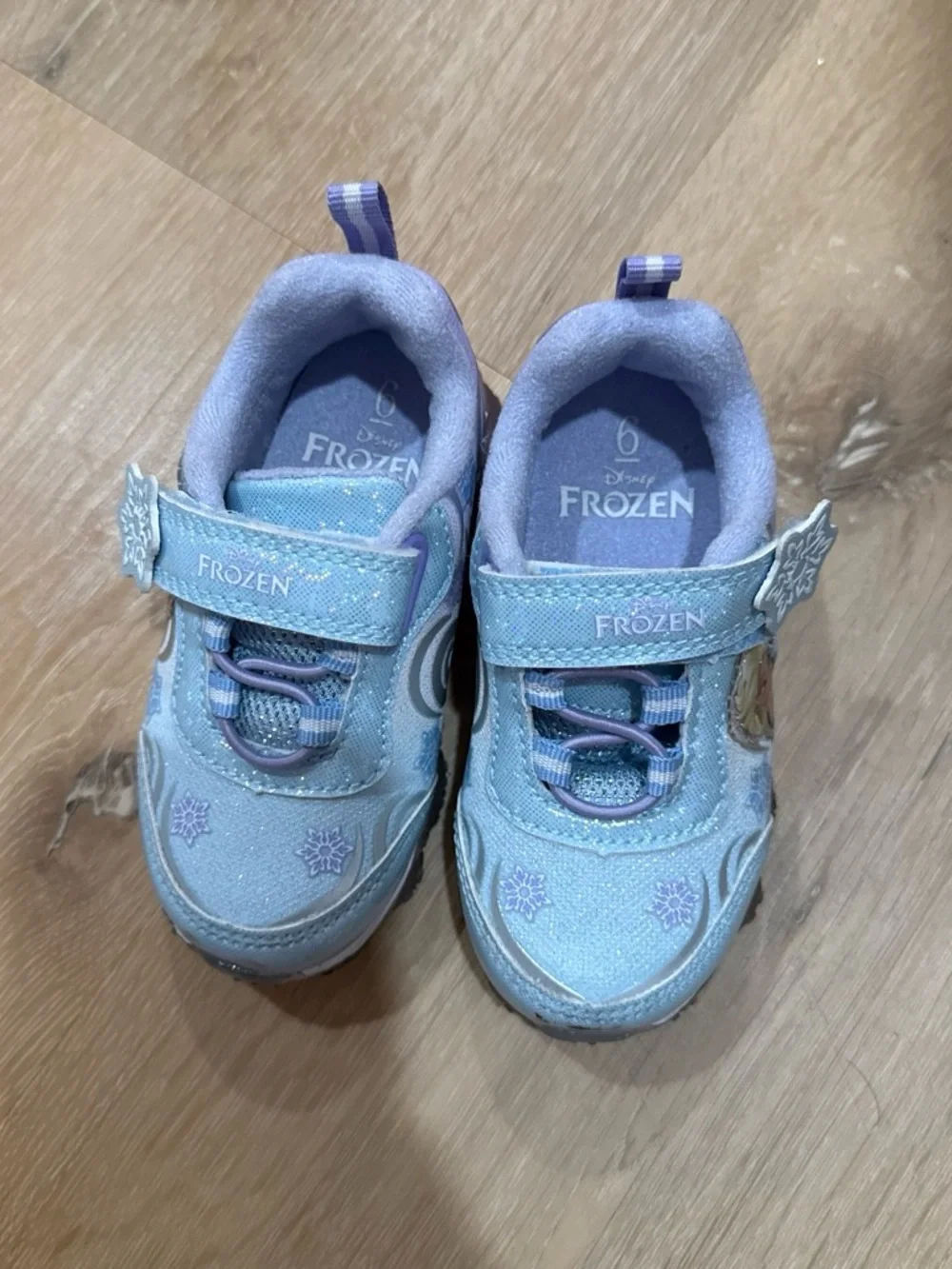 Disney Light Blue & Lavender Kids Sneaker with Frozen Elsa & Anna